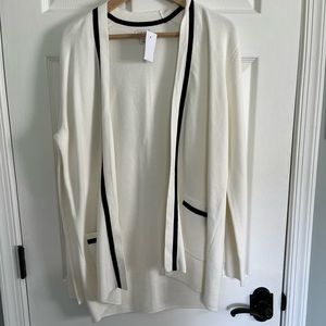 JCrew white cardigan